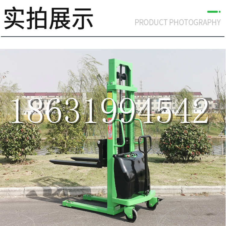 临朐县电动叉车堆高车液压铲车电瓶1吨2吨站驾步行式小型全自动叉车